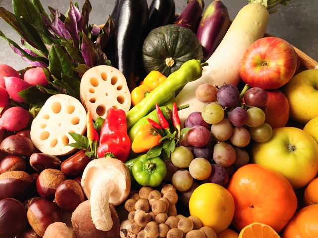 料理の味を引き立てる、鮮度の高い食材